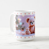 Mug Nounours Ours en forme de coeur (Devant gauche)