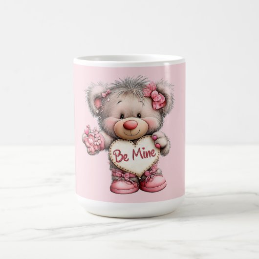 Mug Nounours Teddy avec Bouquet de coeurs (Centre)