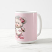 Mug Nounours Teddy avec Bouquet de coeurs (Devant droit)