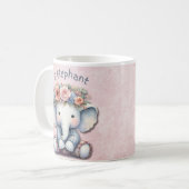 Mug Nourriture À Thème Éléphant : Décor Adorable (Devant gauche)