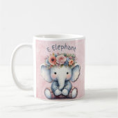 Mug Nourriture À Thème Éléphant : Décor Adorable (Gauche)