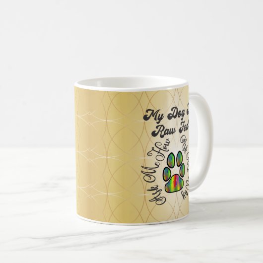 Mug Nourriture de chiens crus (Devant droit)