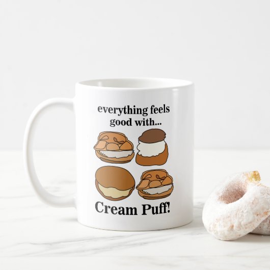 Mug Nourriture de dessert de chou à la crème (Avec donut)