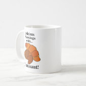 Mug Nourriture de petit-déjeuner au croissant (Devant gauche)
