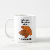 Mug Nourriture de petit-déjeuner au croissant (Gauche)