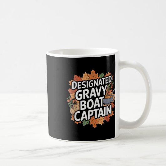 Mug Nourriture drôle de Thanksgiving - Capitaine de la (Droite)