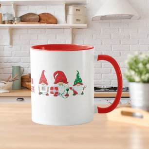 Mug Nourriture Gnome mignonne équipage Noël Red Party