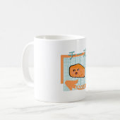 Mug nourriture kawaii - fromage mignon, orange, turquo (Devant gauche)