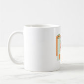 Mug nourriture kawaii - mignon Orange, orange, vert (Gauche)