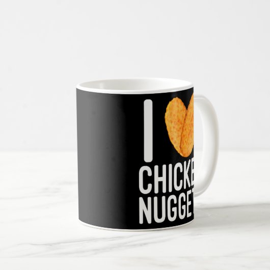 Mug Nourriture Rapide Poulet Nugget (Devant droit)