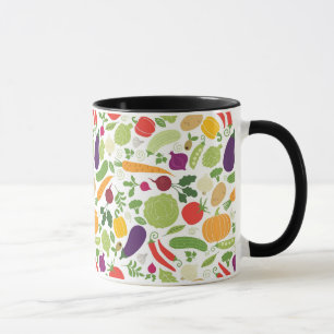 Mug Nourriture sur un arrière - plan blanc