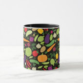Mug Nourriture sur un arrière - plan noir (Centre)