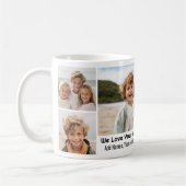 Mug Nous aimons Ajouter un nom - Collage photo avec 7 (Gauche)