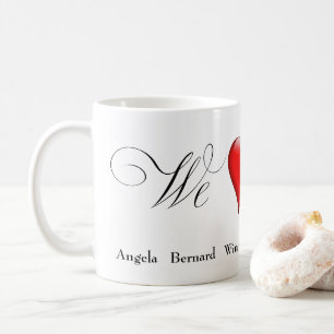 Mug Nous aimons Maman avec des noms