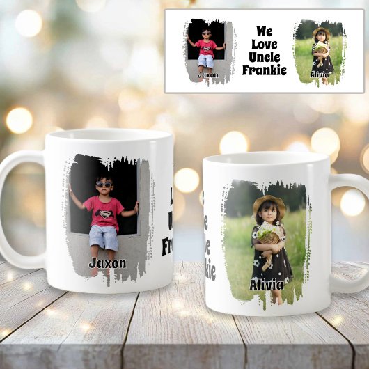 Mug Nous Aimons Notre Oncle Entièrement Personnalisabl