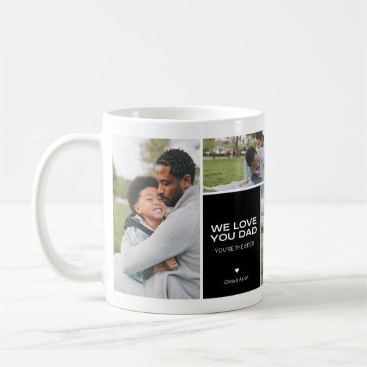 Mug "Nous aimons notre père" Envelopper autour (Gauche)