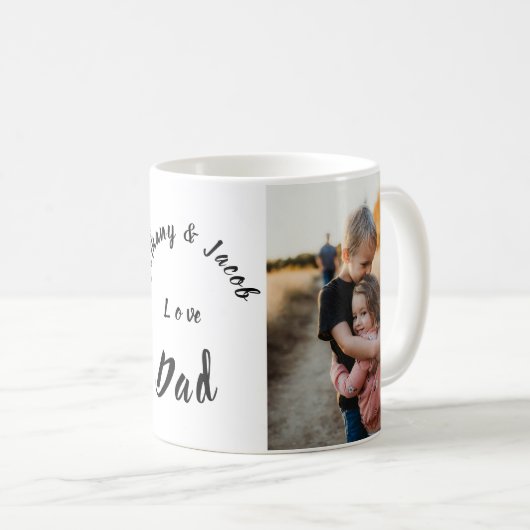 Mug Nous aimons papa (Devant droit)