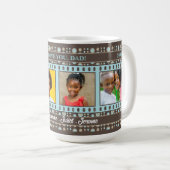 Mug Nous aimons papa Brown et bleu 4 Photo (Devant droit)