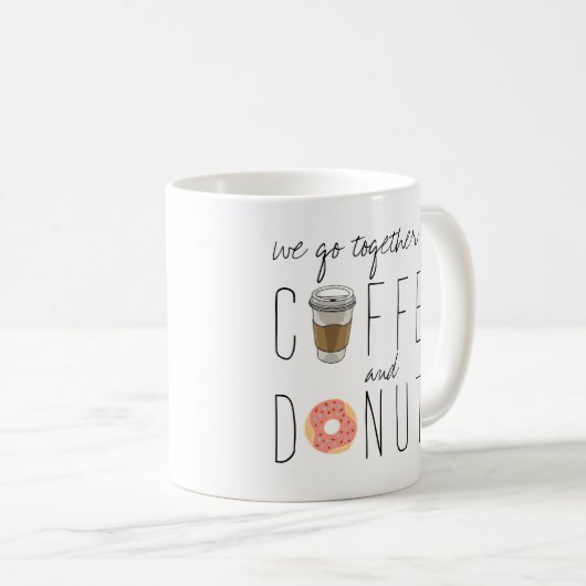 Mug Nous Allons Ensemble Comme Café & Donuts (Devant droit)