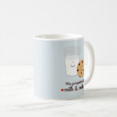 Mug Nous allons ensemble comme le lait et des biscuits (Devant droit)