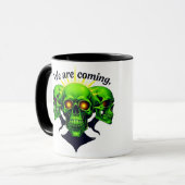 Mug Nous arrivons : le pouvoir et la peur en un seul d (Devant gauche)