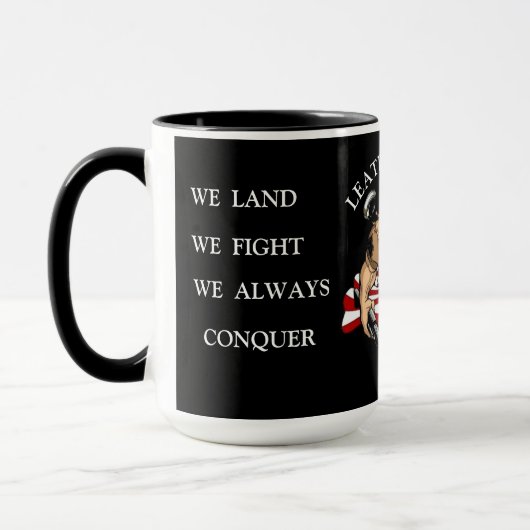MUG NOUS ATTERRONS NOUS COMBATTONS NOUS CONQUÉRONS TOU (Gauche)