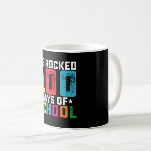 Mug Nous avons foulé 100 jours d'enseignant étudiant (Devant droit)