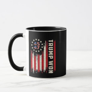 Mug Nous avons gagné INAUGURATION TRUMP Drapeau Améric