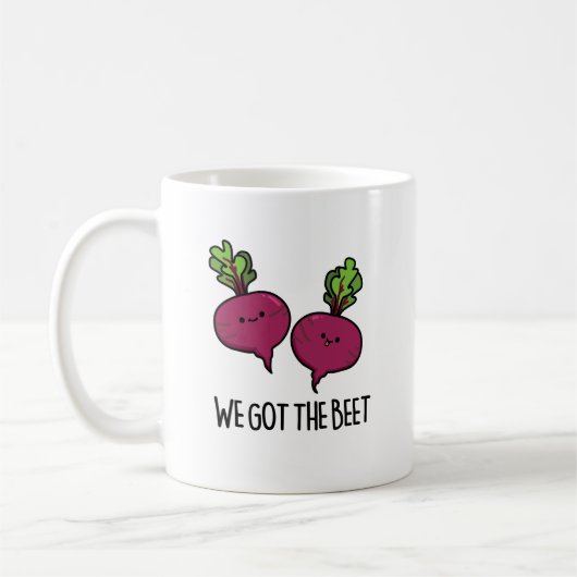 Mug Nous Avons La Beet Funny Vegetable Pun (Gauche)