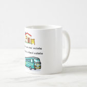 Mug "nous avons vendu nos immobiliers…."tasse (Devant droit)