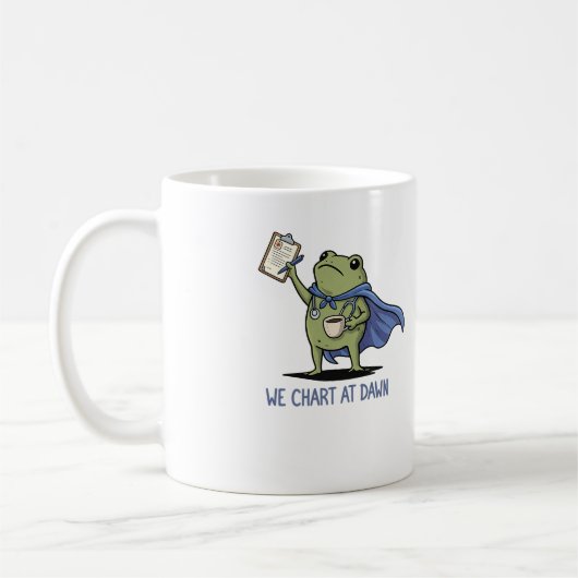 Mug Nous Chartons à l'Aube Grenouille Infirmière - Che (Gauche)