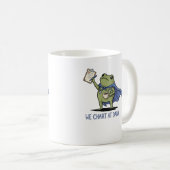Mug Nous Chartons à l'Aube Grenouille Infirmière - Che (Devant droit)