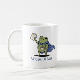 Mug Nous Chartons à l'Aube Grenouille Infirmière - Inf