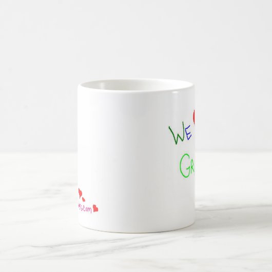 Mug Nous (coeur) vous grand-maman ! (Centre)