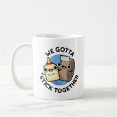 Mug Nous Devons Coller Ensemble Funny Sticky Tape Coll (Gauche)