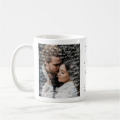 Mug Nous faisons Elegant Script moderne Photo Mariage  (Gauche)