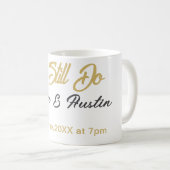 Mug Nous faisons encore couple nom date champagne or v (Devant droit)