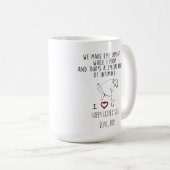 Mug Nous faisons un contact visuel pendant que je poin (Devant droit)