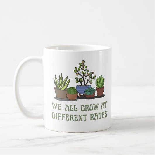 Mug nous grandissons tous à des rythmes différents amo (Gauche)