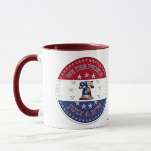 Mug Nous le Peuple 4 juillet 1776 Cloche avec 13 & 50