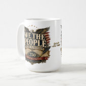 Mug Nous Le Peuple Aigle Amérique 250 (Devant gauche)