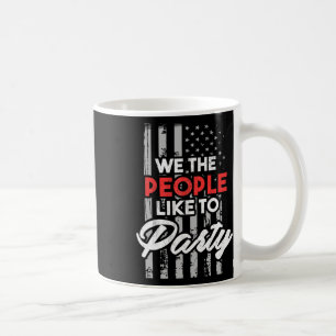 Mug Nous Le Peuple Aimons Faire La Fête Drapeau Améric