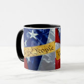 Mug Nous Le Peuple Drapeau Américain (Devant gauche)