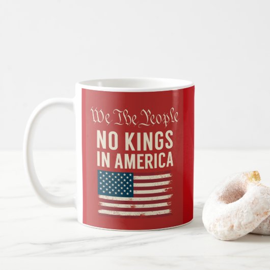 Mug Nous Le Peuple Pas De Rois En Amérique (Avec donut)