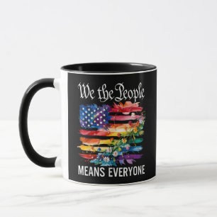 Mug Nous Le Peuple Signifie Tout Le Monde Arc-en-ciel