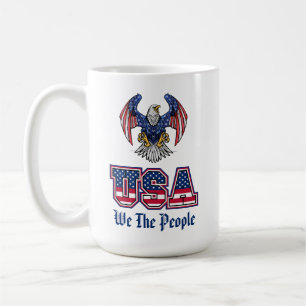 Mug Nous le peuple USA Drapeau avec Aigle