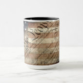 MUG NOUS LE PEUPLE VINTAGE AMÉRICAIN DRAPEAU (Centre)