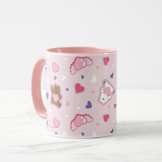Mug Nous les ours nus - Valentine Hearts Motif (Devant gauche)