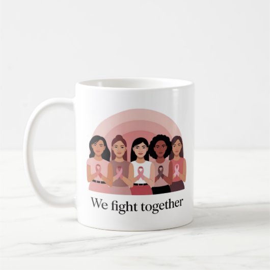 Mug Nous Luttons Ensemble Conception de la Journée de (Gauche)