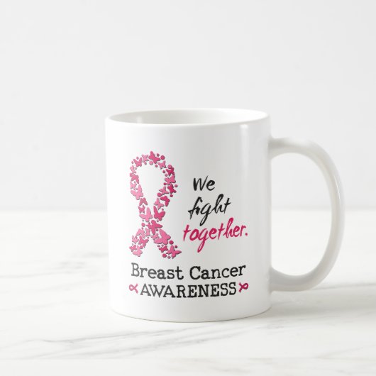 Mug Nous luttons ensemble contre le cancer du sein (Droite)